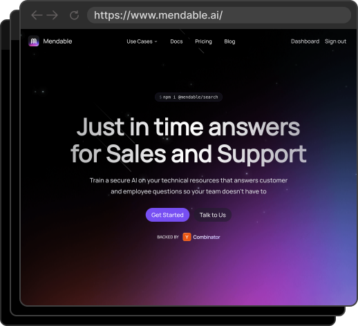 Mendable网站图片
