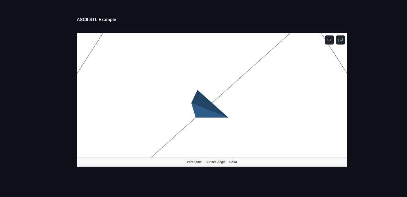 Markdown中的STL示例