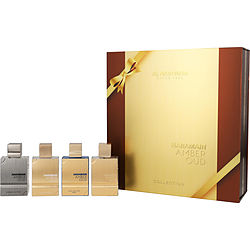  Al Haramain Variety by Al Haramain AMBER OUD COLLECTION WITH BLEU & CARBON & GOLD & WHITE AND ALL ARE