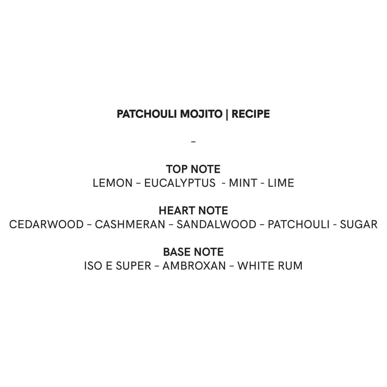 Blndrgrphy Patchouli Mojito