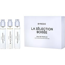 Byredo Variety 3 PIECE WITH BLACK SAFFRON & MOJAVE GHOST & SUPER CEDAR AND ALL ARE