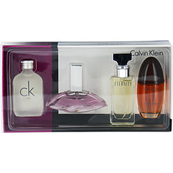 Calvin Klein Variety 4 PIECE VARIETY WITH OBSESSION & EUPHORIA EDP & ETERNITY EDP & ONE EDT AND ALL ARE MINIS