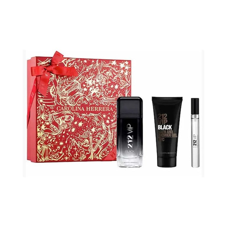 Carolina Herrera 212 Vip Black Eau De 3 teilig