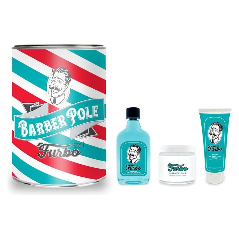 Furbo Barber Pole Shaving Cream Gift Box Beard