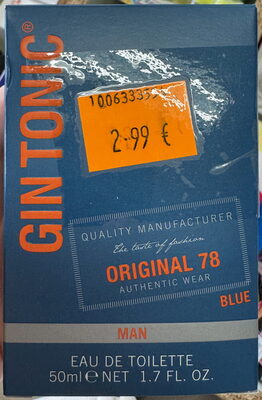 Gin Tonic Original 78 Man Blue