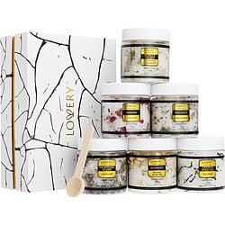 Lovery LUXE EPSOM BATH SALTS Lovery Variety 8 SPA SALTS WITH ESSENTIAL OILS AND ALL ARE