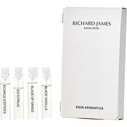 Richard James AQUA AROMATICA SAMPLE Richard James Variety WITH BLACK VANILLA & BLADE OF GRASS & ECORCE D'EPICES & SO CITRUS AND ALL ARE VIALS