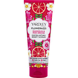 YARDLEY Flowerazzi Magnolia & Pink Orchid BODY SCRUB