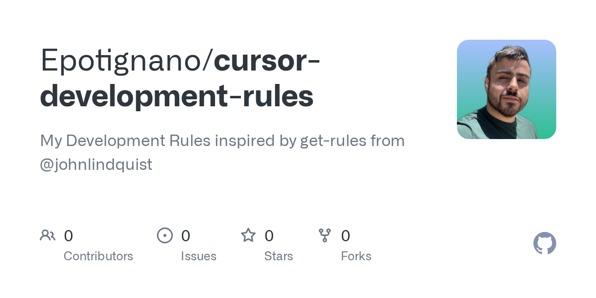 Cursor Development Rules