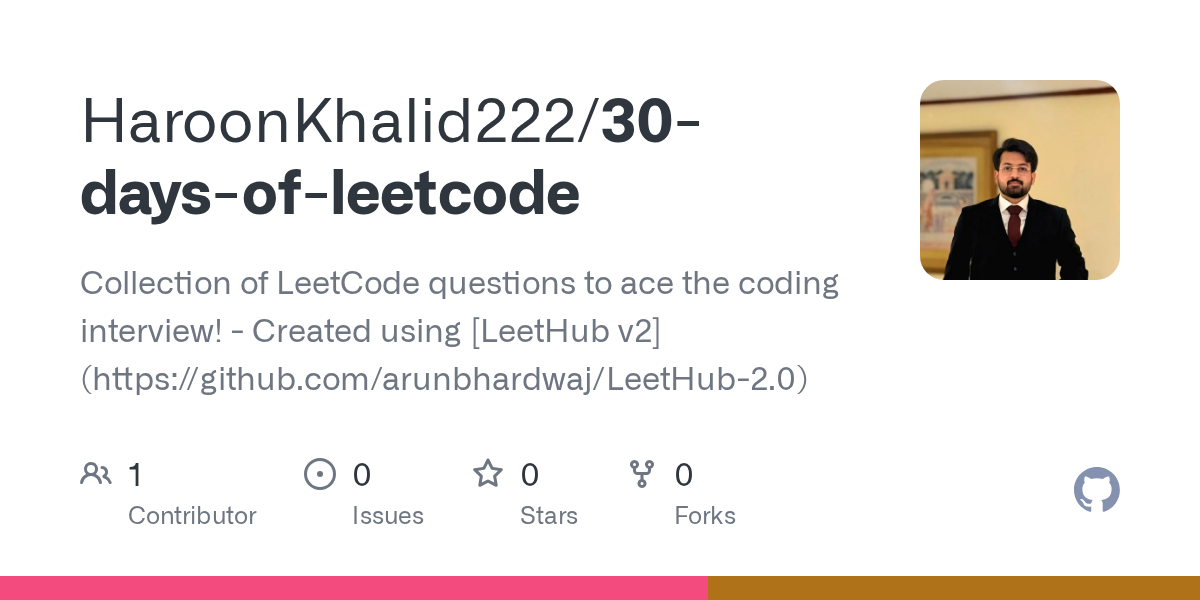 30 Days Of Leetcode