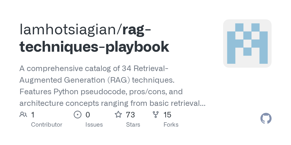 Rag Techniques Playbook