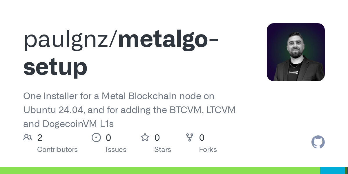 Metalgo Setup
