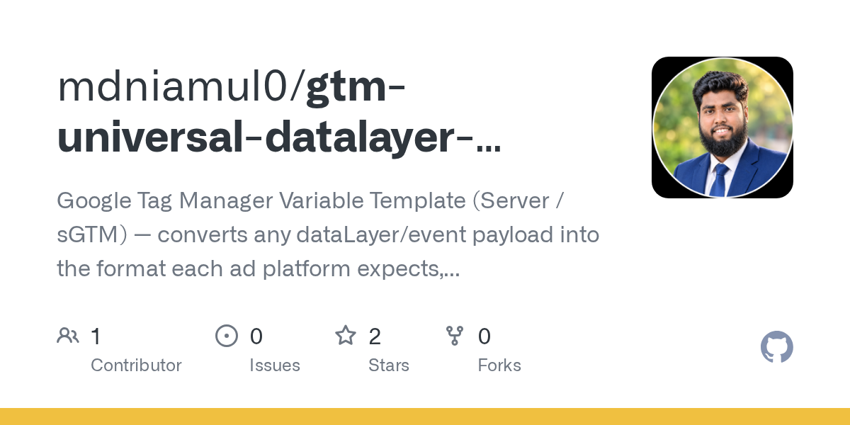 Gtm Universal Datalayer Converter Server