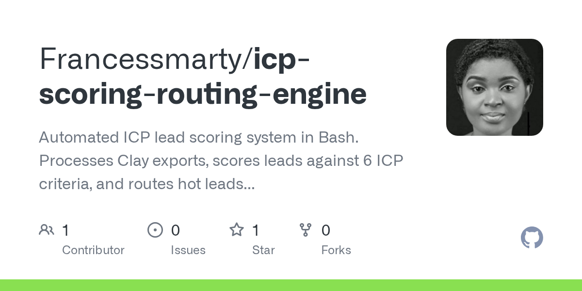 Icp Scoring Routing Engine