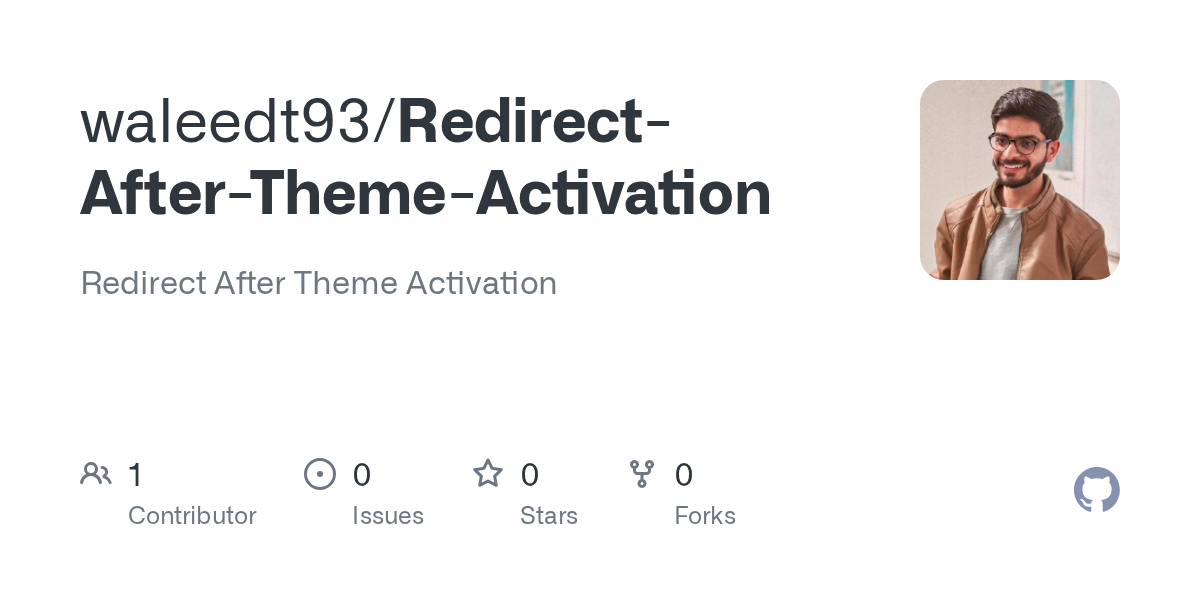 Redirect-After-Theme-Activation
