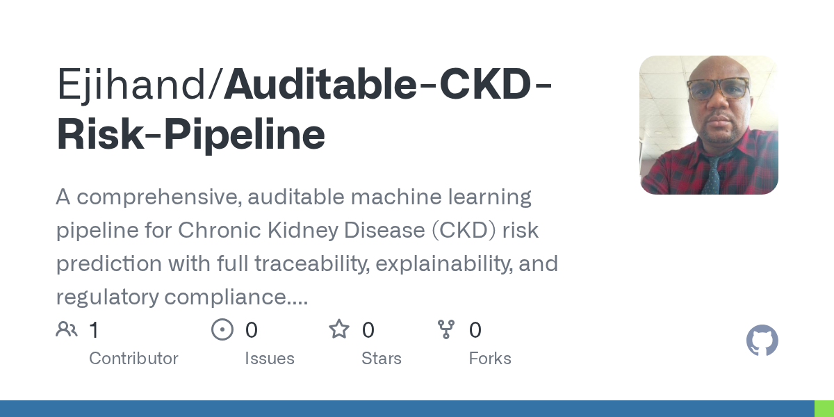 Auditable-CKD-Risk-Pipeline