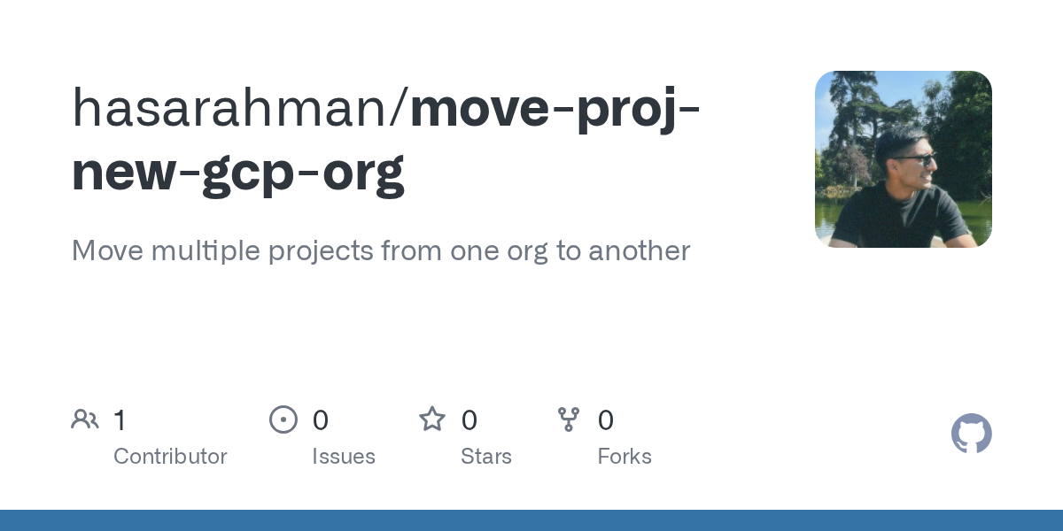 Move Proj New Gcp Org