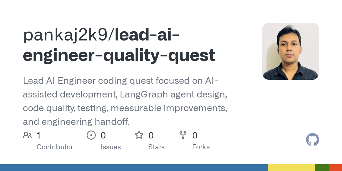 Lead Ai Engineer Quality Quest