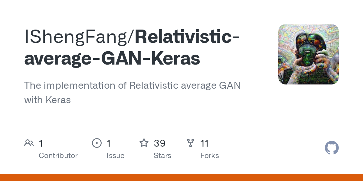 Relativistic-average-GAN-Keras