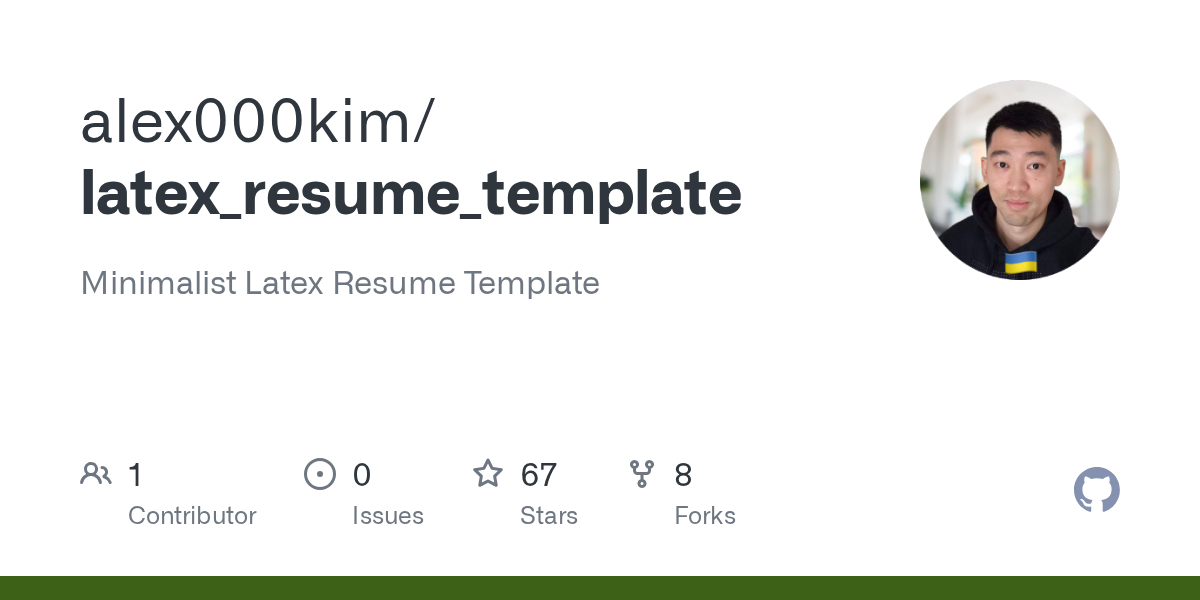 Latex Resume Template