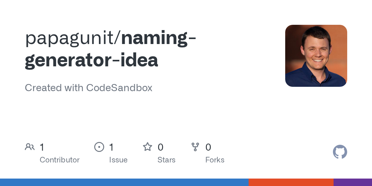 Naming Generator Idea