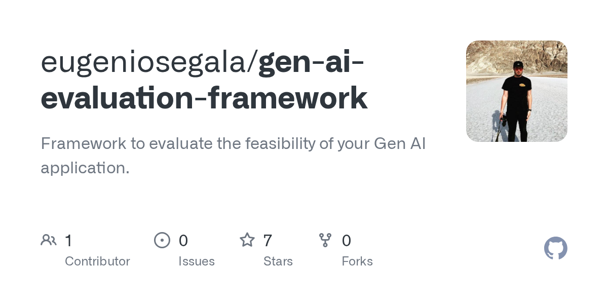 Gen Ai Evaluation Framework
