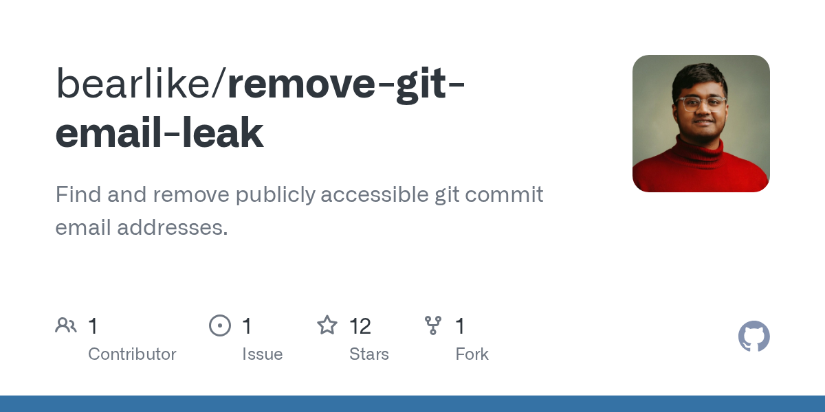 Remove Git Email Leak