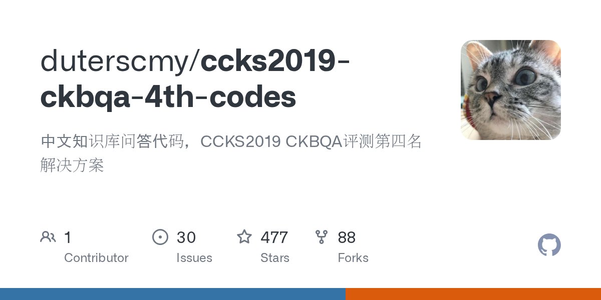 Ccks2019 Ckbqa 4Th Codes