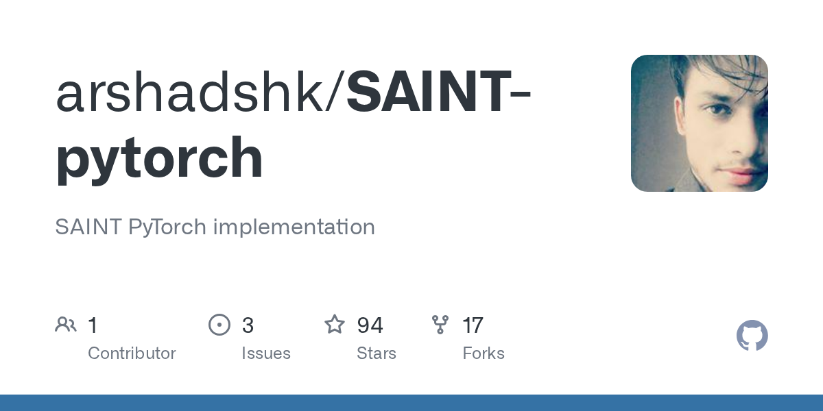 SAINT-pytorch
