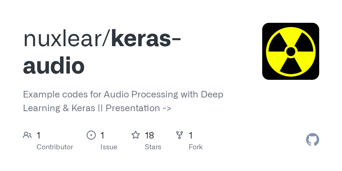 Keras Audio