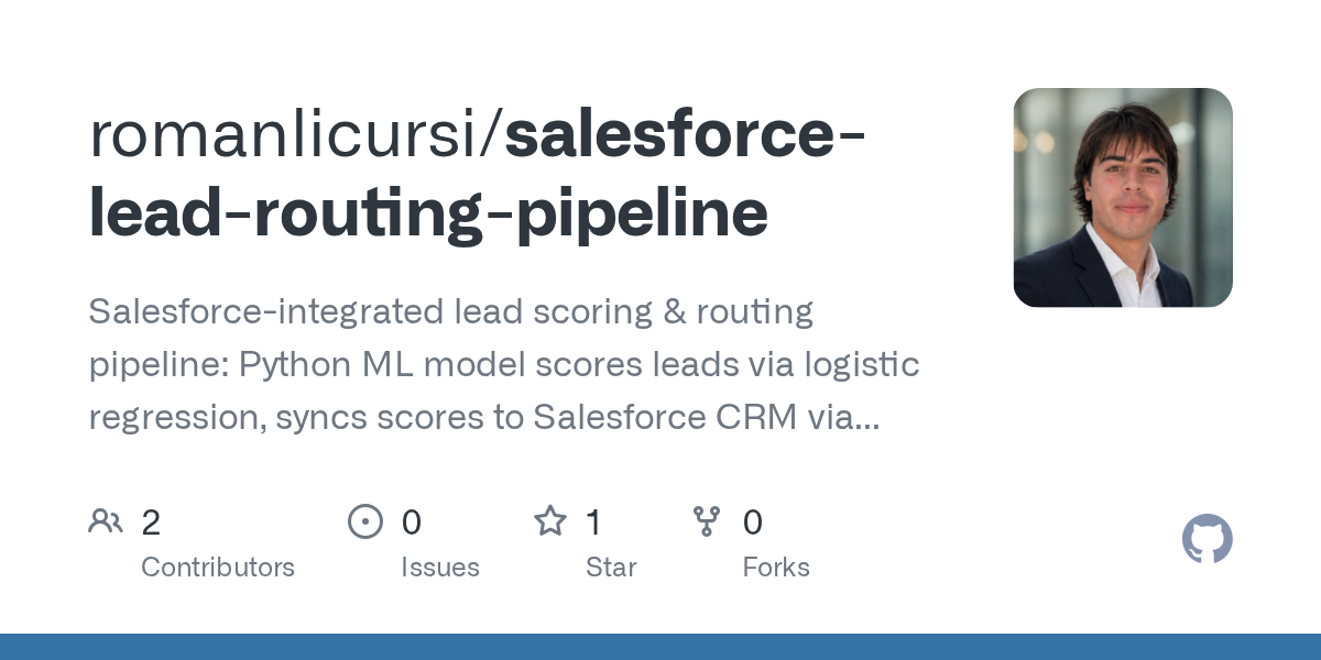 Salesforce Lead Routing Pipeline