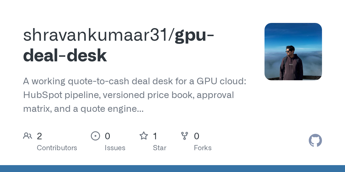 Gpu Deal Desk