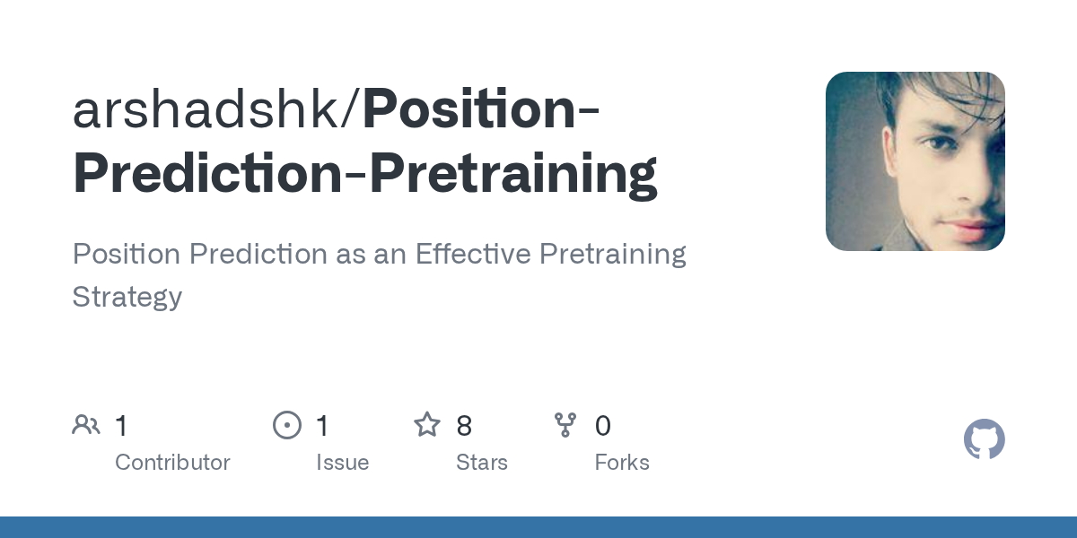 Position-Prediction-Pretraining