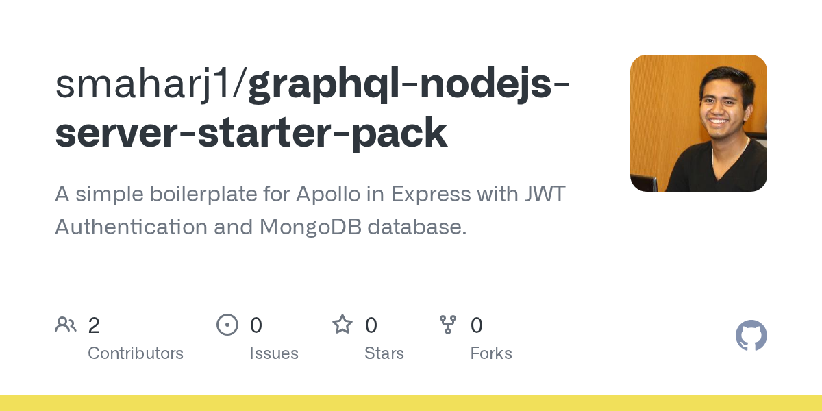 Graphql Nodejs Server Starter Pack