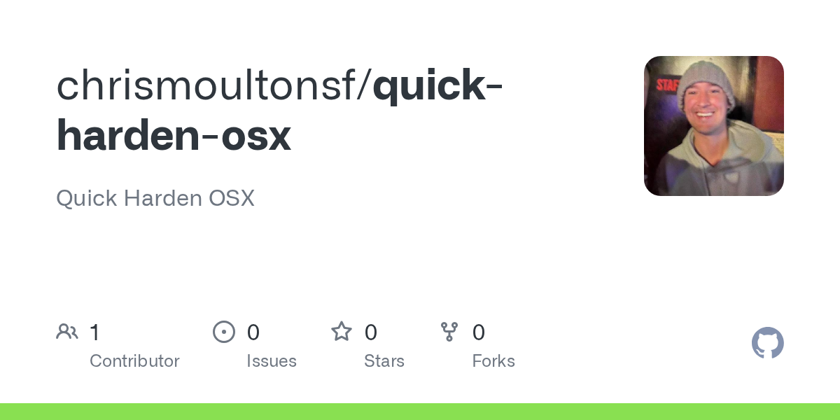 Quick Harden Osx