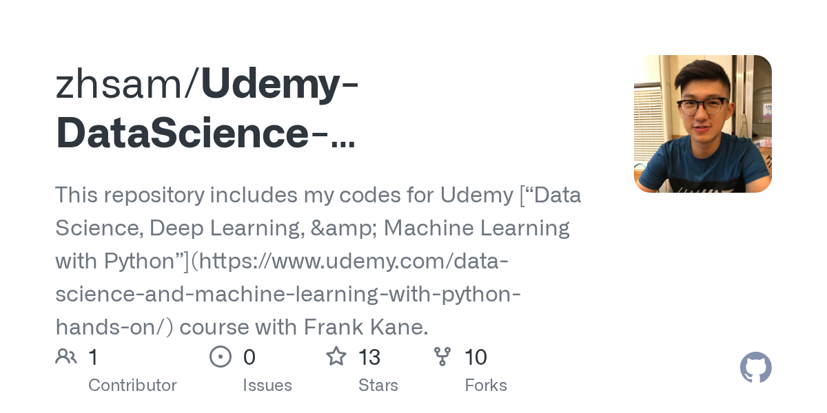 Udemy-DataScience-DeepLearning-MachineLearning-with-Python