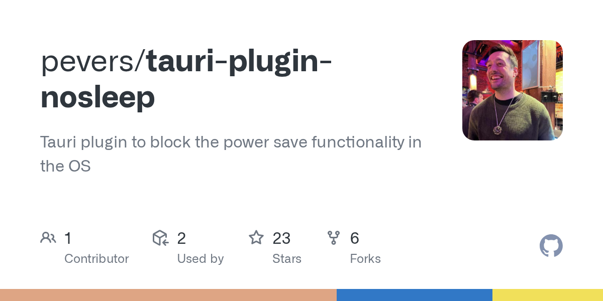 Tauri Plugin Nosleep