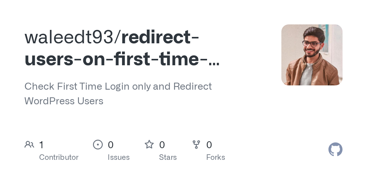 Redirect Users On First Time Login Wordpress