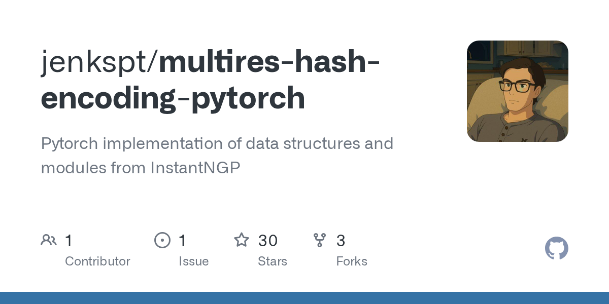 Multires Hash Encoding Pytorch