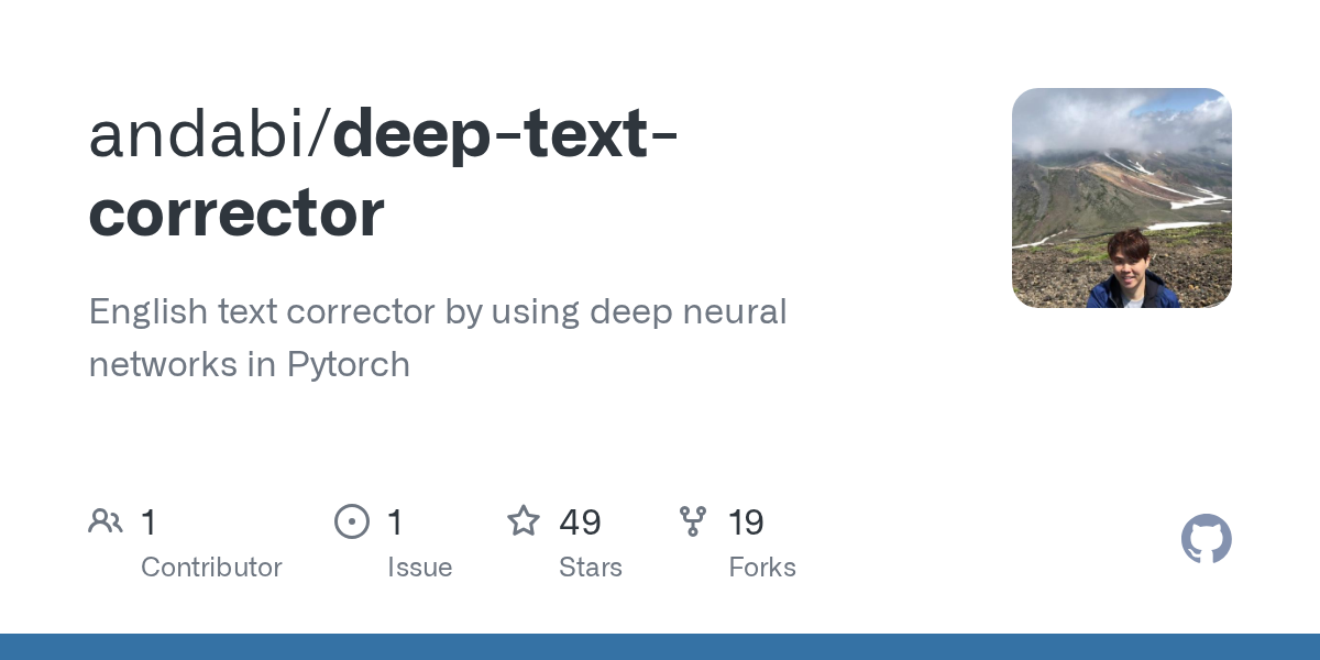 Deep Text Corrector