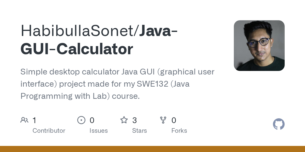 Java-GUI-Calculator