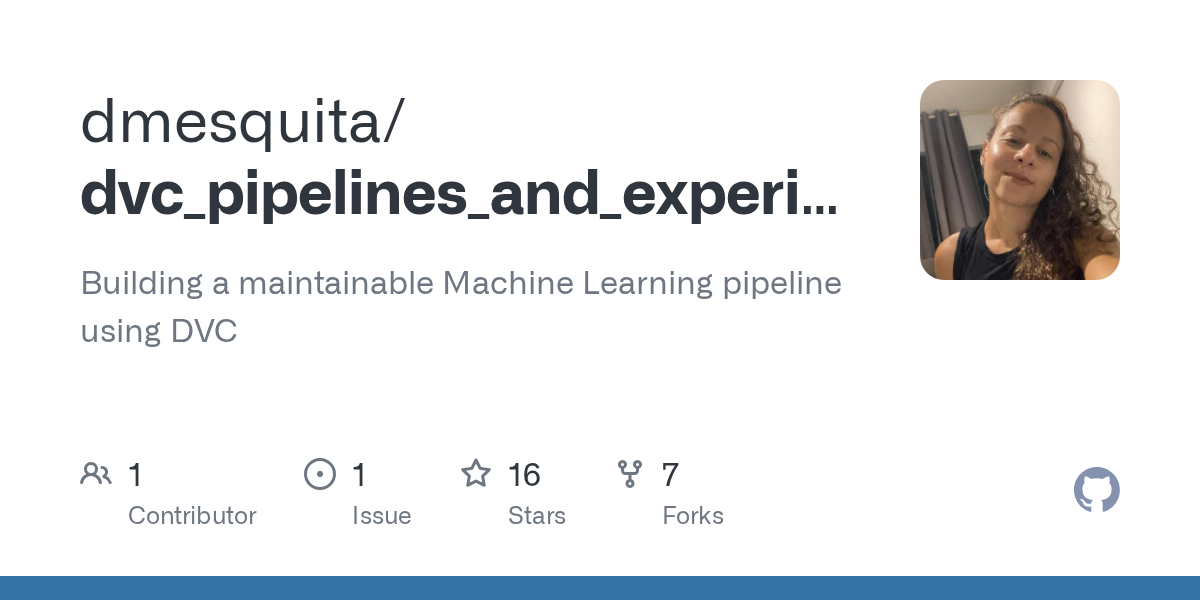 Dvc Pipelines And Experiments Tutorial