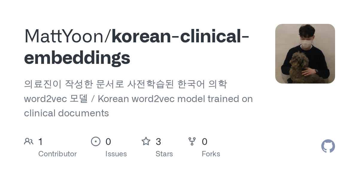 Korean Clinical Embeddings