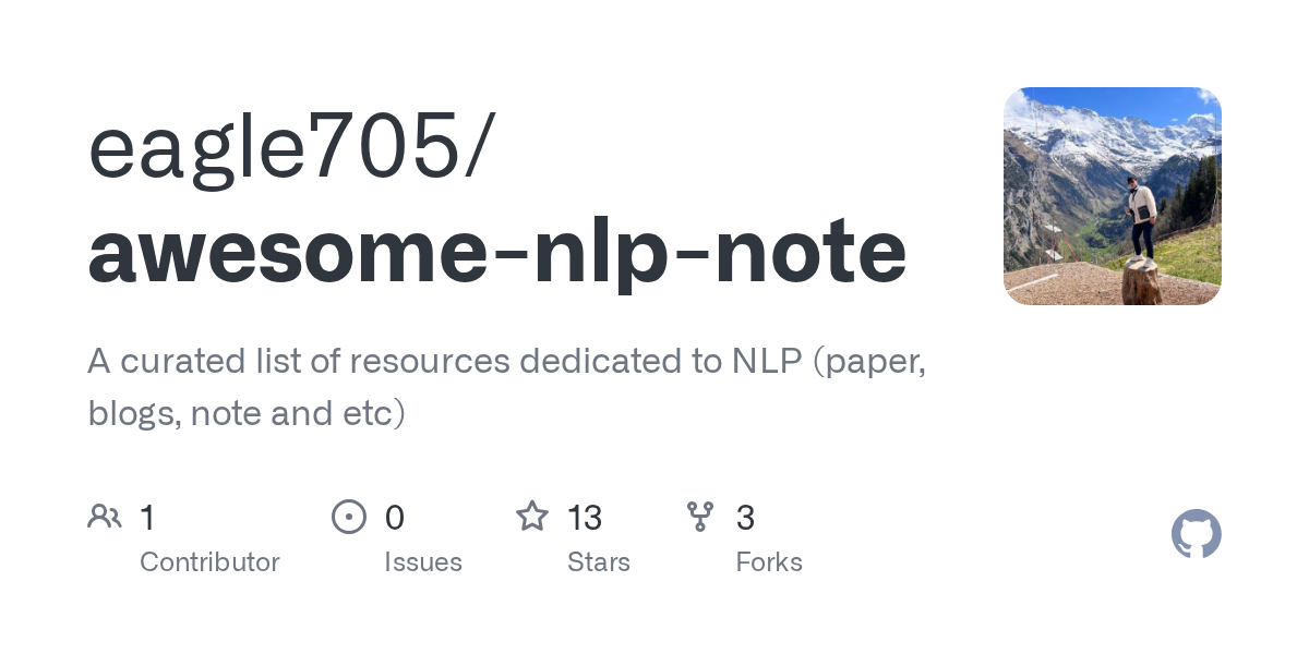 Awesome Nlp Note