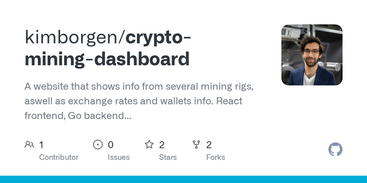 Crypto Mining Dashboard