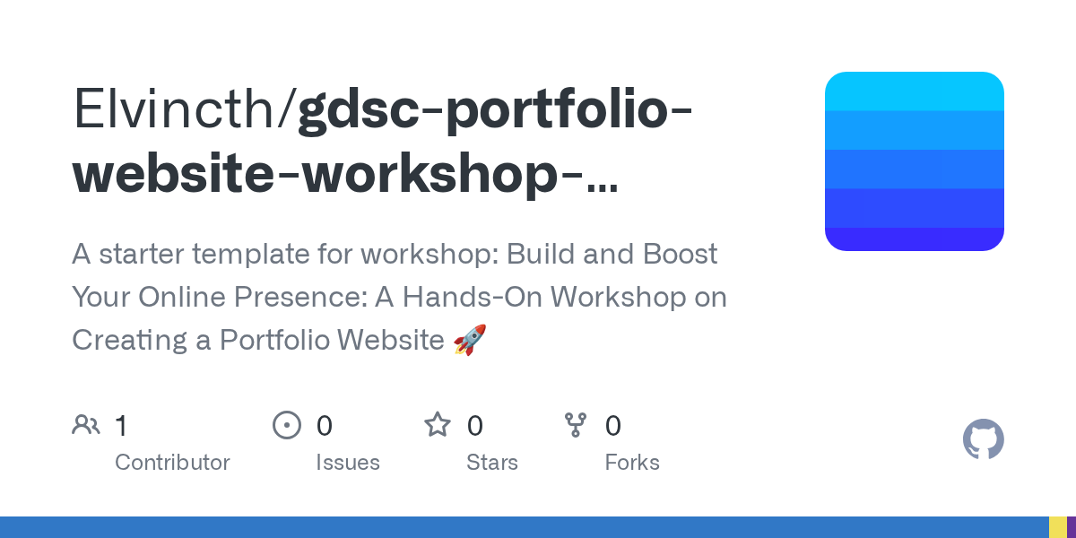 Gdsc Portfolio Website Workshop Template