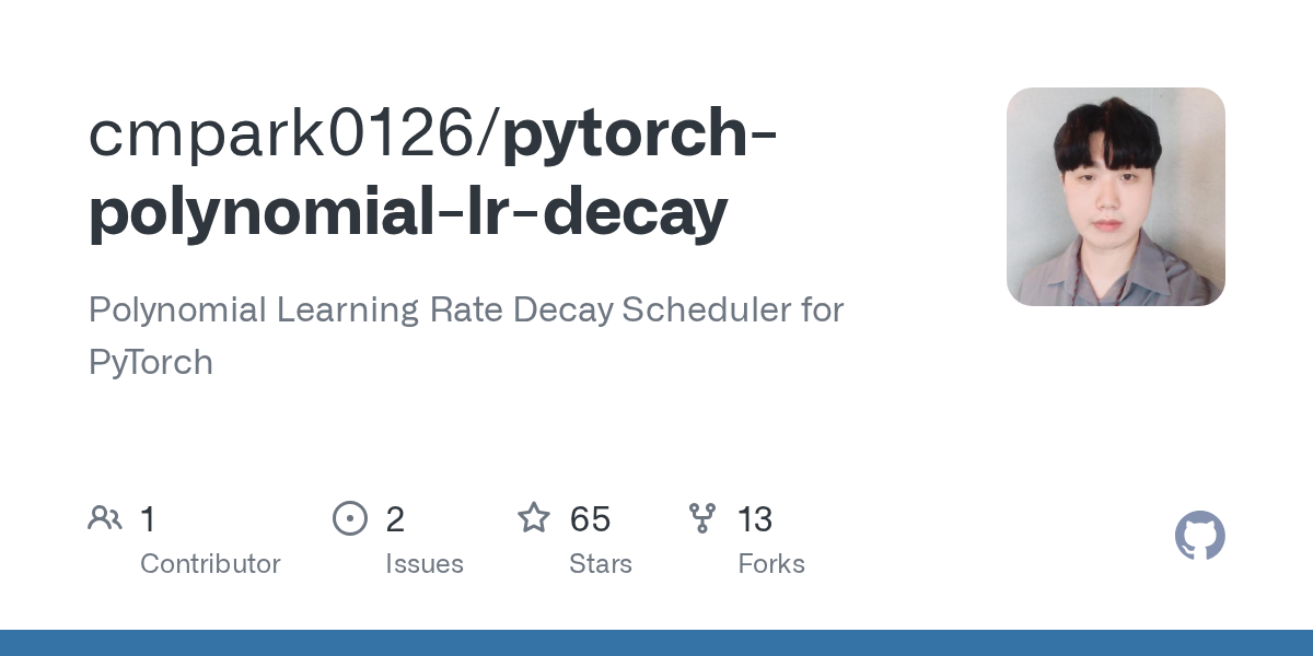 Pytorch Polynomial Lr Decay