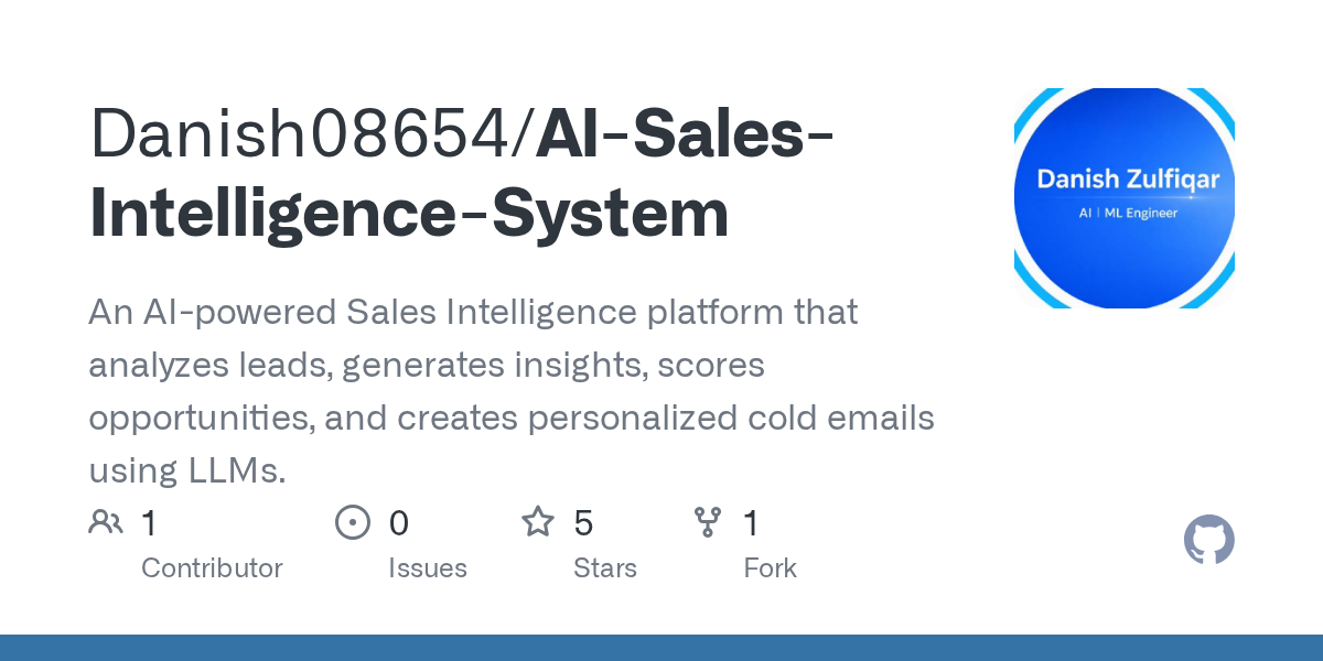AI-Sales-Intelligence-System
