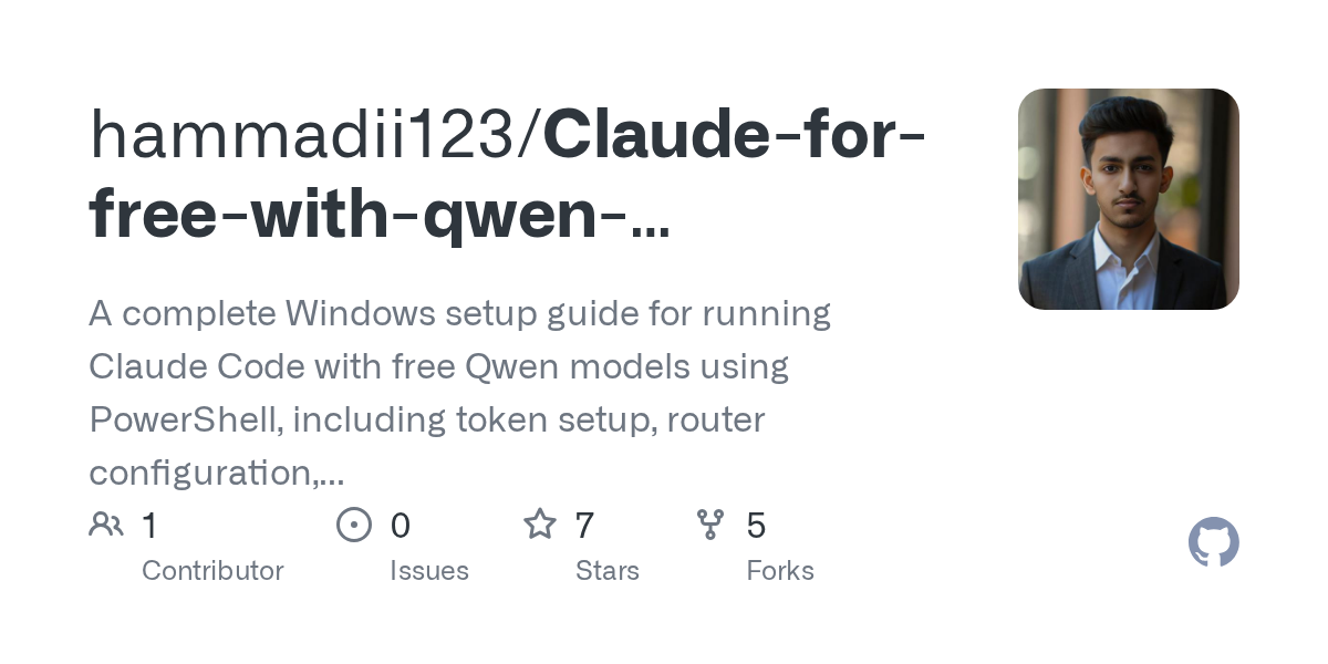 Claude-for-free-with-qwen-windows-powershell-guide