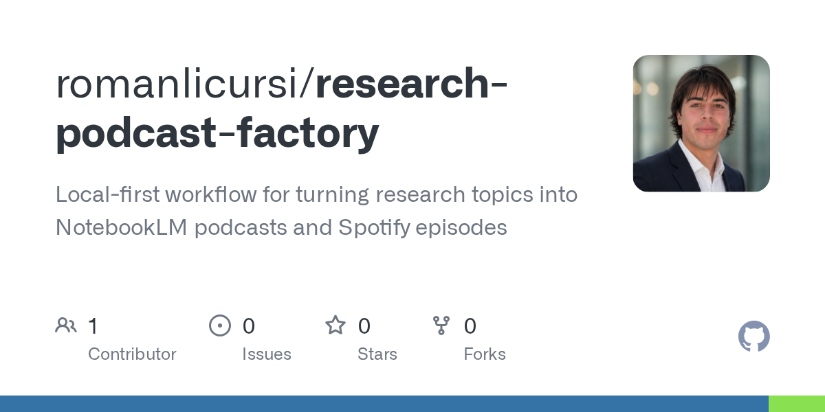 Research Podcast Factory